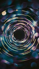 Abstract background bokeh circles and lines fantastic background with particles
