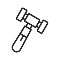 Mallet icon vector image. Suitable for mobile apps, web apps and print media.