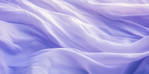 Fototapeta premium Elegant Lavender Silk Fabric Draped Texture Background Soft Flowing Sheer Pastel Purple