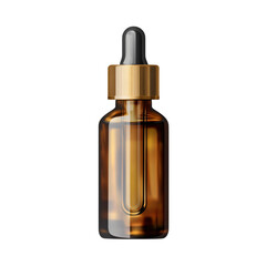 facial serum bottle isolated on transparent background