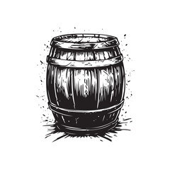 barrel isolated on white background