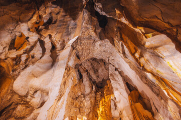 Inside view of the Marble Mountains in Da Nang.