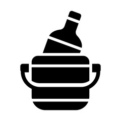 Champagne Solid Icon