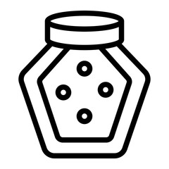 Jam Chocolate Line Icon