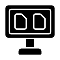 Monitor Solid Icon