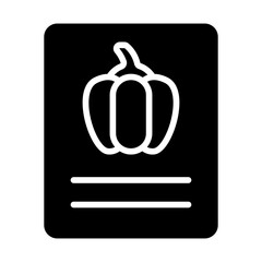 Recipe Paprika Solid Icon