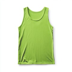 realistic high quality Lime tank top mockup isolated 
