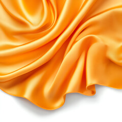 Obraz premium Close-up of smooth, luxurious orange satin fabric creating a beautiful, elegant texture. Perfect for backgrounds and design projects.