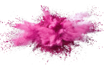 explosion of fine pink powder in midair a captivating display of color and texture for artistic inspiration