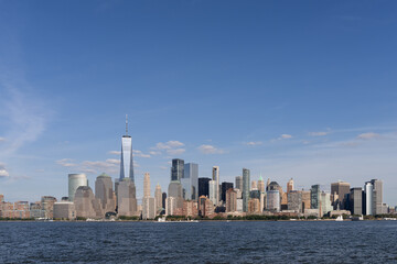 New York City Skyline on a Clear Summer Day.