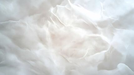 Obraz premium A soft, ethereal texture featuring wispy layers of white fabric, perfect for backgrounds or design elements.