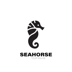 Seahorse Logo. Seahorse Logo Design. Seahorse Logo Brand. Seahorse Logo Vector Design Isolated on White Background