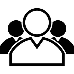 Simple vector icon group of people
