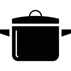 Simple vector icon soup pot