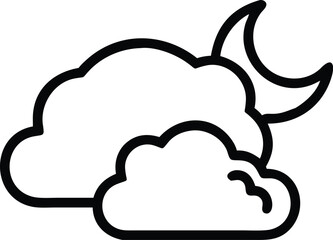 Cloud computing concept illustration features a vector icon symbolizing internet technology with speech bubble design