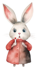 Obraz premium PNG Rabbit character animal cartoon rodent.