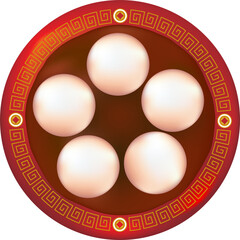 Chinese Lantern Festival sweet dumpling also Yuanxiao