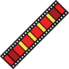 strip film icon vector illustration