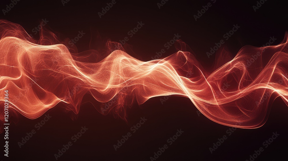 Poster abstract ai particle wave glowing with energy, forming a digital neural network on a clean dark grad