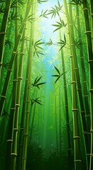 Fototapeta premium Bamboo Forest wallpaper background