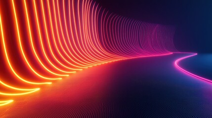 Gradient Neon and Futuristic Vibrant neon gradient with a digital glitch effect, creating a dynamic and edgy visual.