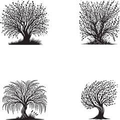 Willow Tree Silhouettes Collection - Four Unique Designs
