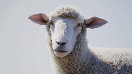 Fototapeta premium Curious Sheep Portrait
