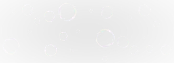  Delicate transparent soap bubbles floating on a soft Png gradient background. Perfect for beauty, hygiene, and spa designs, creating a clean, airy, and relaxing aesthetic.