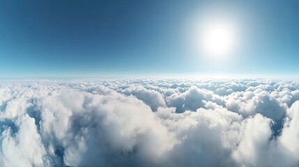 Naklejka premium Above the Clouds, a Sea of White