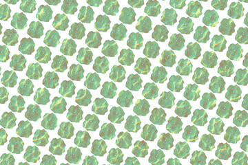 Seamless pattern with green leaves