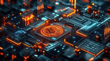 A conceptual image of glowing digital financial charts and coins, symbolizing modern investment tracking and economic growth