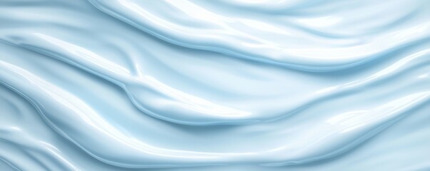 Obraz premium Abstract Light Blue Liquid Swirls 3D Render,Fluid Texture, Cosmetic Concept, Pastel Background Liquid texture, cosmetic background