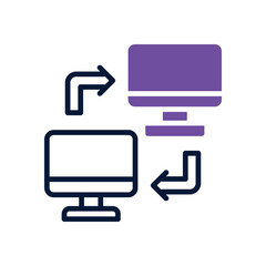 local network icon. vector dual tone icon for your website, mobile, presentation, and logo design.