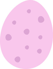 Bird egg icon.
Cute speckled bird egg flat vector isolated.
Transparent Background.