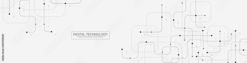 Poster Digital tech motherboard texture design. Software coding. Technology electronic motherboard texture. Engineering and communication concept for header, web banner, website, presentation.