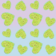 seamless background with green leaves