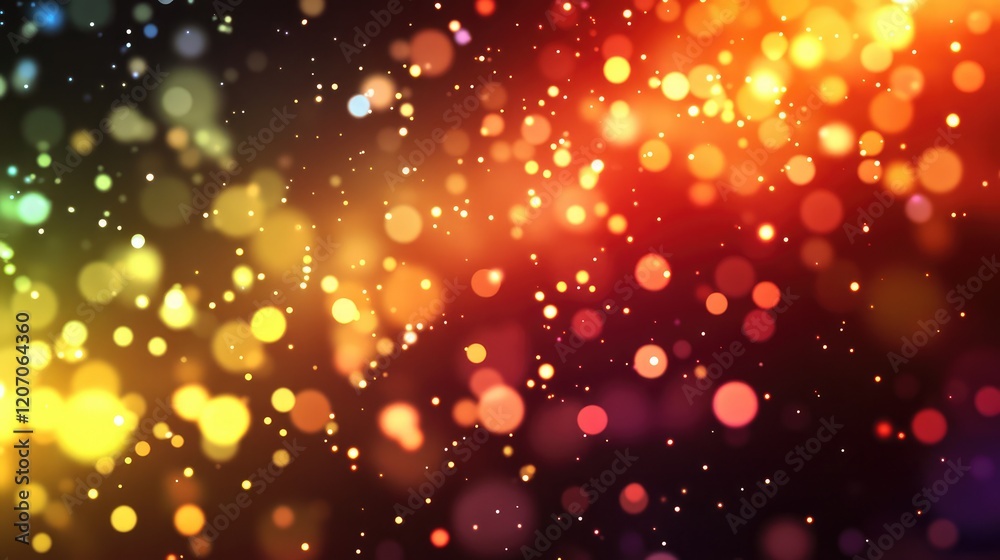 Poster conceptual visualization of glowing text prompts transitioning into holographic images surrounded by