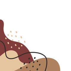 Abstract Blob Aesthetic Corner