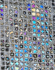 bubbles on wire mesh