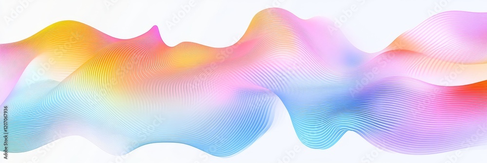 Aufkleber abstract colorful wave background.