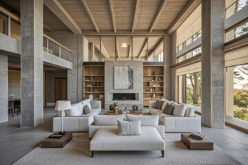 Unfinished Luxury Home Interior Design