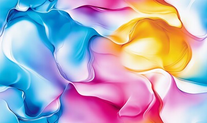 Pastel Marble Design Abstract in Watercolor Style