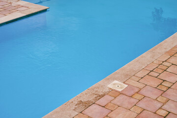 Tranquil outdoor pool with clean water