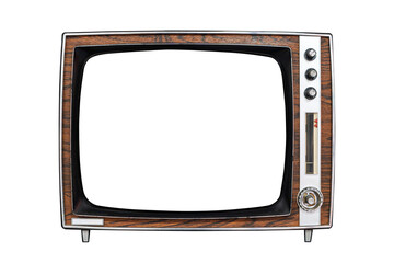 Classic wood framed vintage television