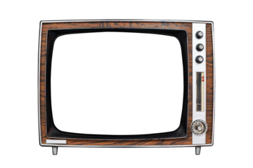 Classic wood framed vintage television