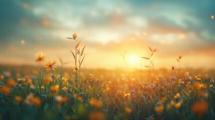 Wind turbines rising above a lush forest under a glowing sunset nature landscape photography captivating view of renewable energy and ecology