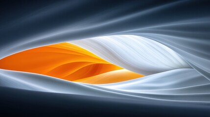Antelope Canyon Swirling sandstone walls, glowing orange light, dark background, website banner
