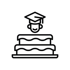 cake line icon. vector icon for your website, mobile, presentation, and logo design.
