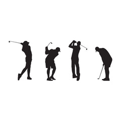 golf player silhouette