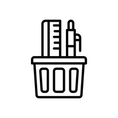 stationary line icon. vector icon for your website, mobile, presentation, and logo design.